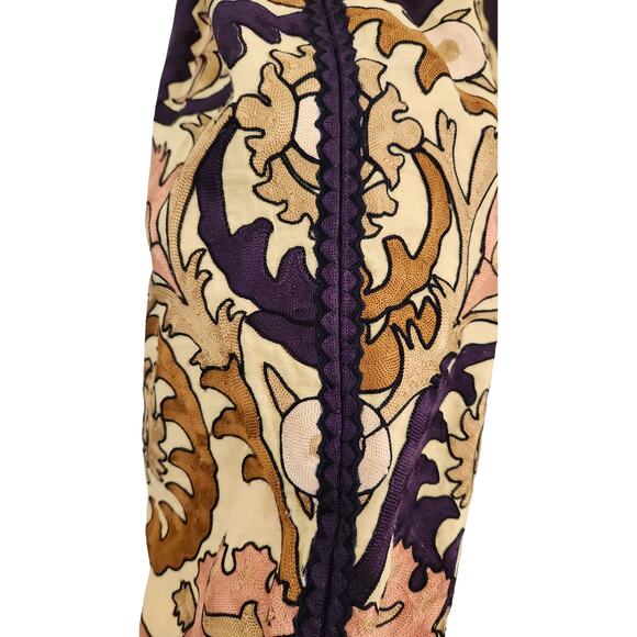 Ulla Johnson Maxi Dress RARE Fall Mayra Yarrow Gold Brown Purple Embroidered 4 - Picture 12 of 13